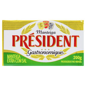 Manteiga Extra com Sal Président Gastronomique 200g
