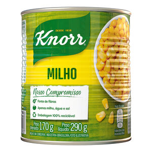 Milho Verde em Conserva Knorr Lata Peso Líquido 290g Peso Drenado 170g