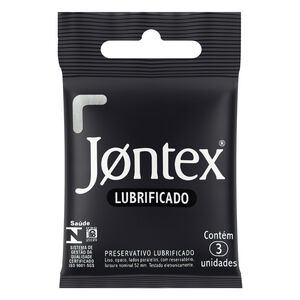 Preservativo Masculino Lubrificado Jontex Pacote 3 Unidades