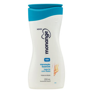 Desodorante Corporal Iogurte com Aveia 48h Monange Hidratação Essencial Frasco 200ml
