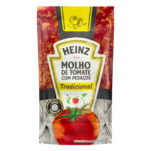 Molho de Tomate com Pedaços Tradicional Heinz Sachê 300g