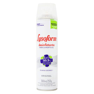 Desinfetante Uso Geral para Superfícies Spray Original Lysoform Frasco 360ml