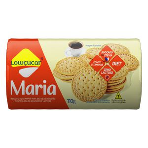 Biscoito Maria Diet Zero Lactose Lowçucar Pacote 110g