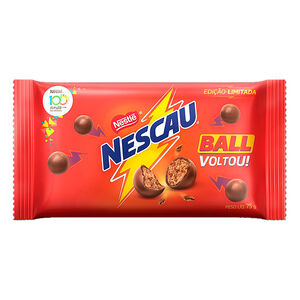 Chocolate ao Leite Nescau Ball Pacote 75g Edição Limitada
