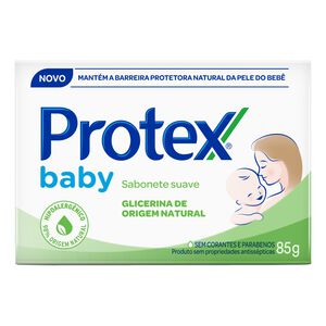 Sabonete Barra Suave Protex Baby Caixa 85g
