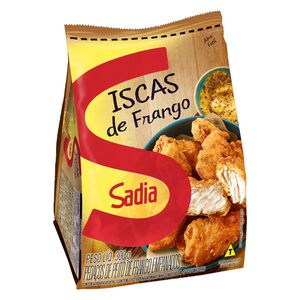 Pedaços de Peito de Frango Empanados em Iscas Sadia Pacote 300g