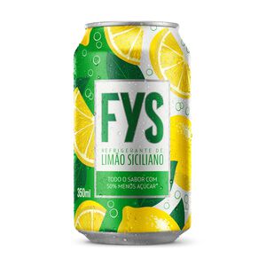 Refrigerante Limão Siciliano FYs Lata 350ml