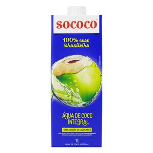 Água de Coco Integral Sococo Caixa 1l