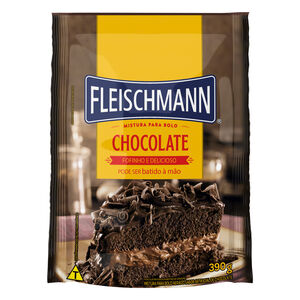 Mistura para Bolo Aerado de Chocolate Fleischmann Sachê 390g