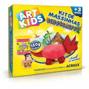 Kit de Massinhas Dinossauros Art Kids 150g