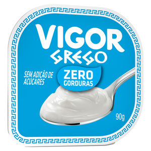 Iogurte Desnatado Grego com Edulcorantes sem Adição de Açúcar Vigor Pote 90g
