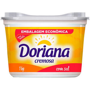 Margarina Doriana Cremosa com Sal pote 1kg