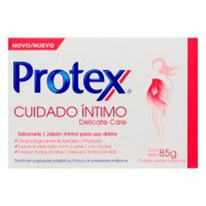 Sabonete Barra Íntimo Delicate Care Protex Cuidado Íntimo Caixa 85g
