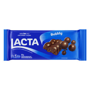 Chocolate ao Leite Aerado Lacta Bubbly Pacote 110g