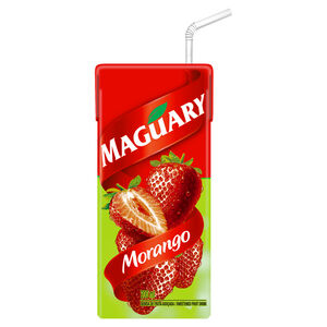 Bebida de Fruta Adoçada Morango Maguary Caixa 200ml