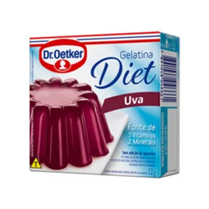 Gelatina Pó Uva Diet Dr. Oetker Caixa 12g