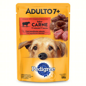 Alimento Completo para Cães Adultos 7+ Carne ao Molho Pedigree Sachê 100g
