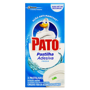 Detergente Sanitário Pastilha Adesiva Fresh Pato 3 Unidades