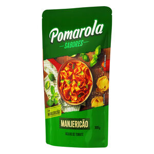 Molho de Tomate com Manjericão Pomarola Sabores Sachê 300g