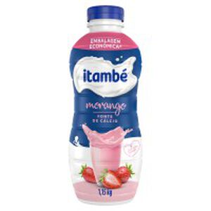 Iogurte Parcialmente Desnatado Morango Itambé Garrafa 1,15kg Embalagem Econômica