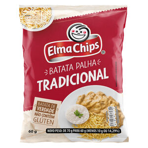 Batata Palha Tradicional Elma Chips Pacote 60g